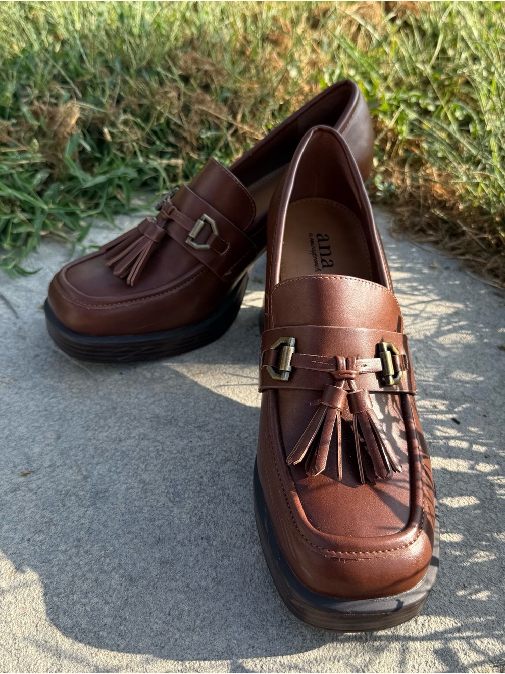 A.N.A A NEW APPROACH WOMENS PLATFORM CHUNKY SLING BACK SHOE CLOG SIZE 9 1/2 - Picture 1 of 10